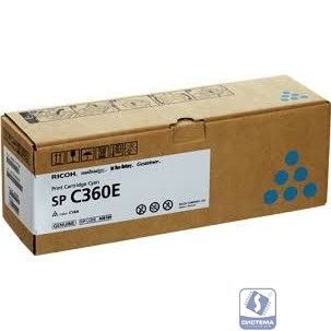 Ricoh 408189 Принт-картридж SP C360E голубой SPC360/361  (1500 страниц)(408189)
