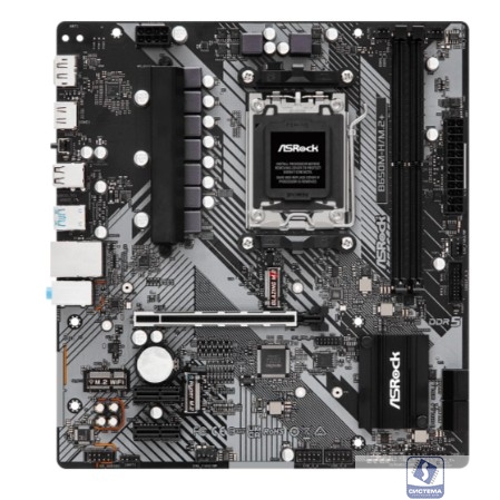 B650M-H/M.2+, Socket AM5, AMD B650, 2xDDR5-5200, HDMI+DP, 1xPCI-Ex16, 2xPCI-Ex1, 4xSATA3(RAID 0/1/10), 2xM.2, 8 Ch Audio, 1x2.5GLan, (2+4)xUSB2.0, (3+2)xUSB3.2, (1+0)xUSB3.2 Type-C™, mATX, RTL