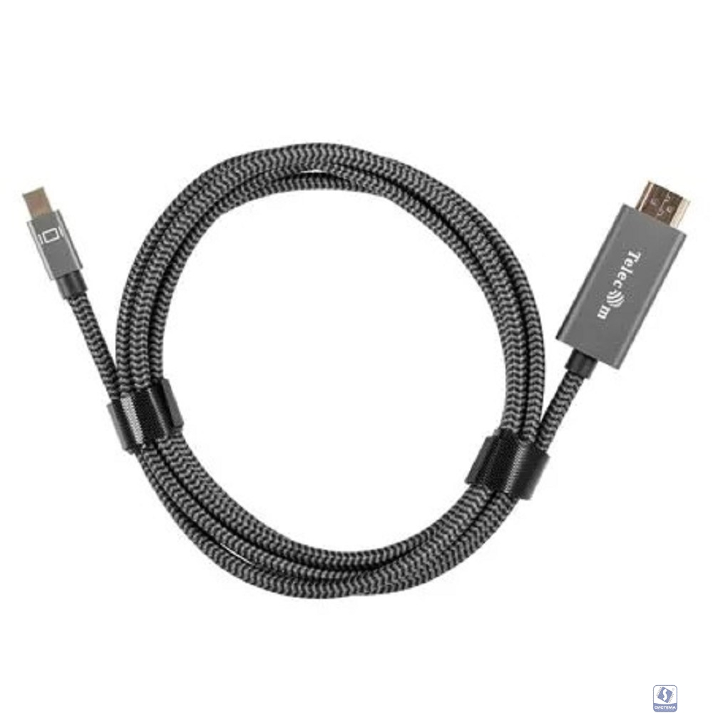 Telecom <TA562M-1.8M> Кабель miniDisplayPort M-> HDMI M 4K@60Hz 1.8m,оплетка [7958820049866]