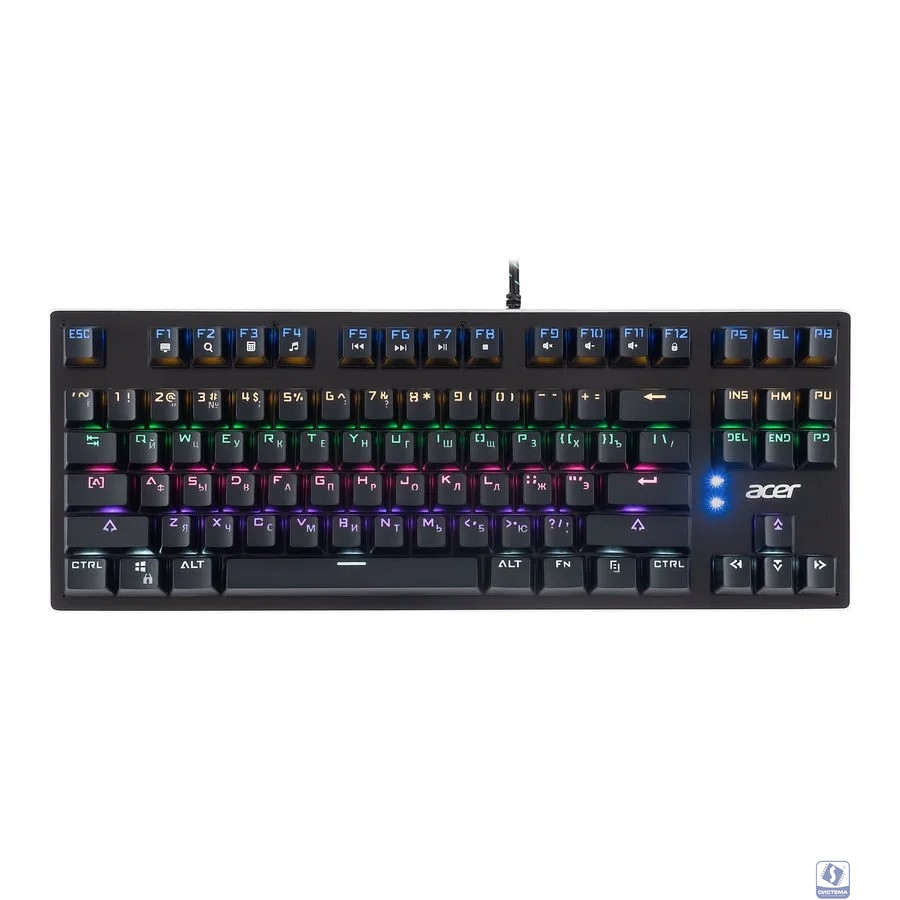 Acer OKW126 [ZL.KBDEE.00G] механическая черный USB for gamer LED 