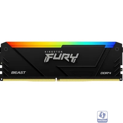 Kingston DDR4 DIMM 16GB KF432C16BB2A/16 PC4-25600, 3200MHz, CL16 Fury Beast RGB RTL