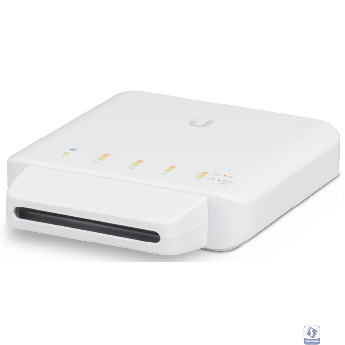 UBIQUITI USW-Flex PoE-коммутатор, 5х 1G RJ45, раздача 46 Вт
