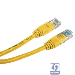Cablexpert Патч-корд UTP PP12-2M/Y кат.5, 2м, литой, многожильный (желтый)