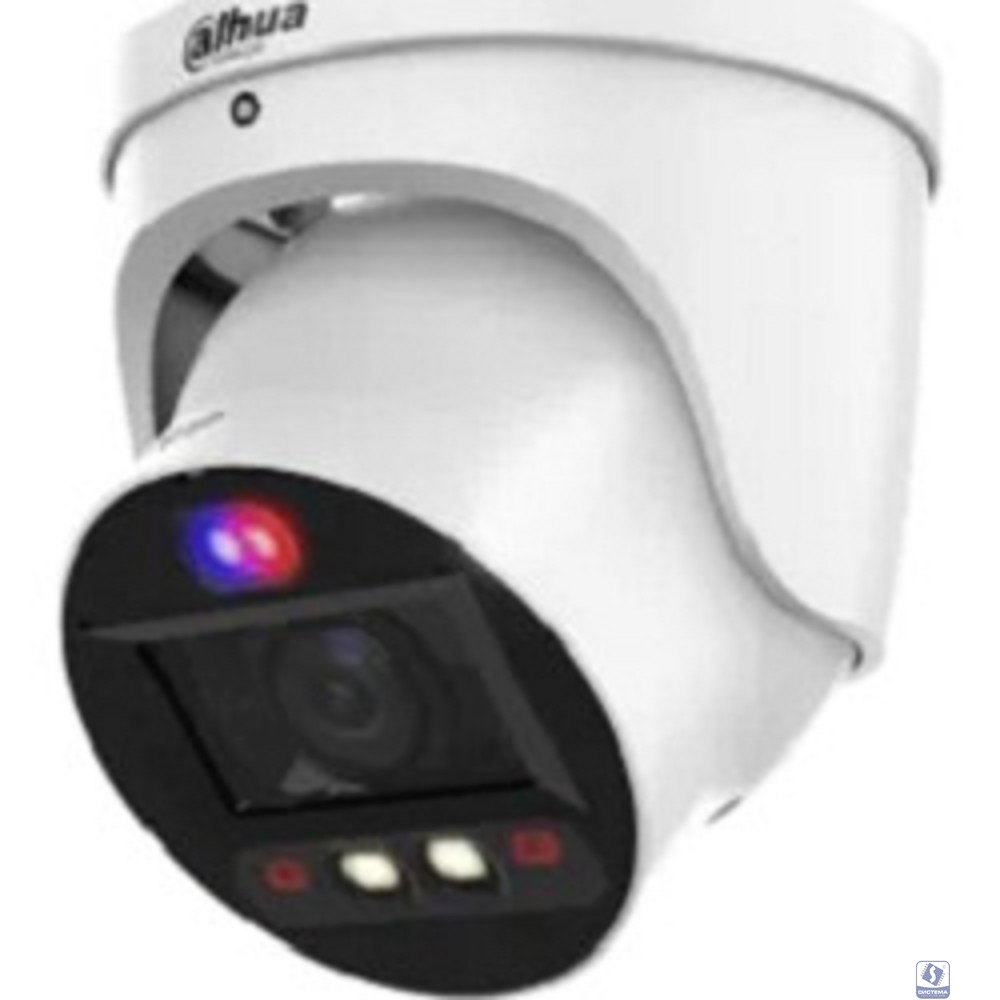 DAHUA DH-IPC-HDW3849HP-ZAS-PV-S5 Уличная купольная IP-видеокамера Full-color с ИИ и активным сдерживанием8Мп; 1/2.8” CMOS; моторизованный объектив 2.7~13,5мм (5x); WDR(120дБ); чувствительность 0.004лк