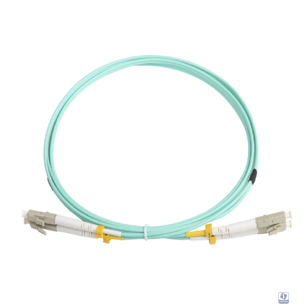Hyperline FC-503-LC-LC-10G-2M (FC-D2-503-LC/PR-LC/PR-H-2M-LSZH-AQ) Патч-корд волоконно-оптический (шнур) MM 50/­125(OM3), LC-LC, duplex, LSZH, 2 м