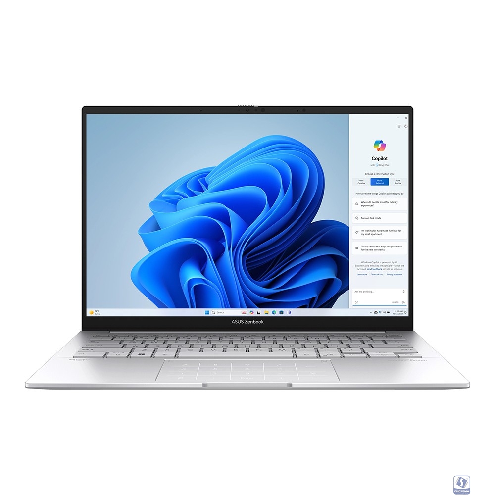 ASUS Zenbook UX3405CA-ST1093 [90NB14W2-M01LJ0] Silver 14" 