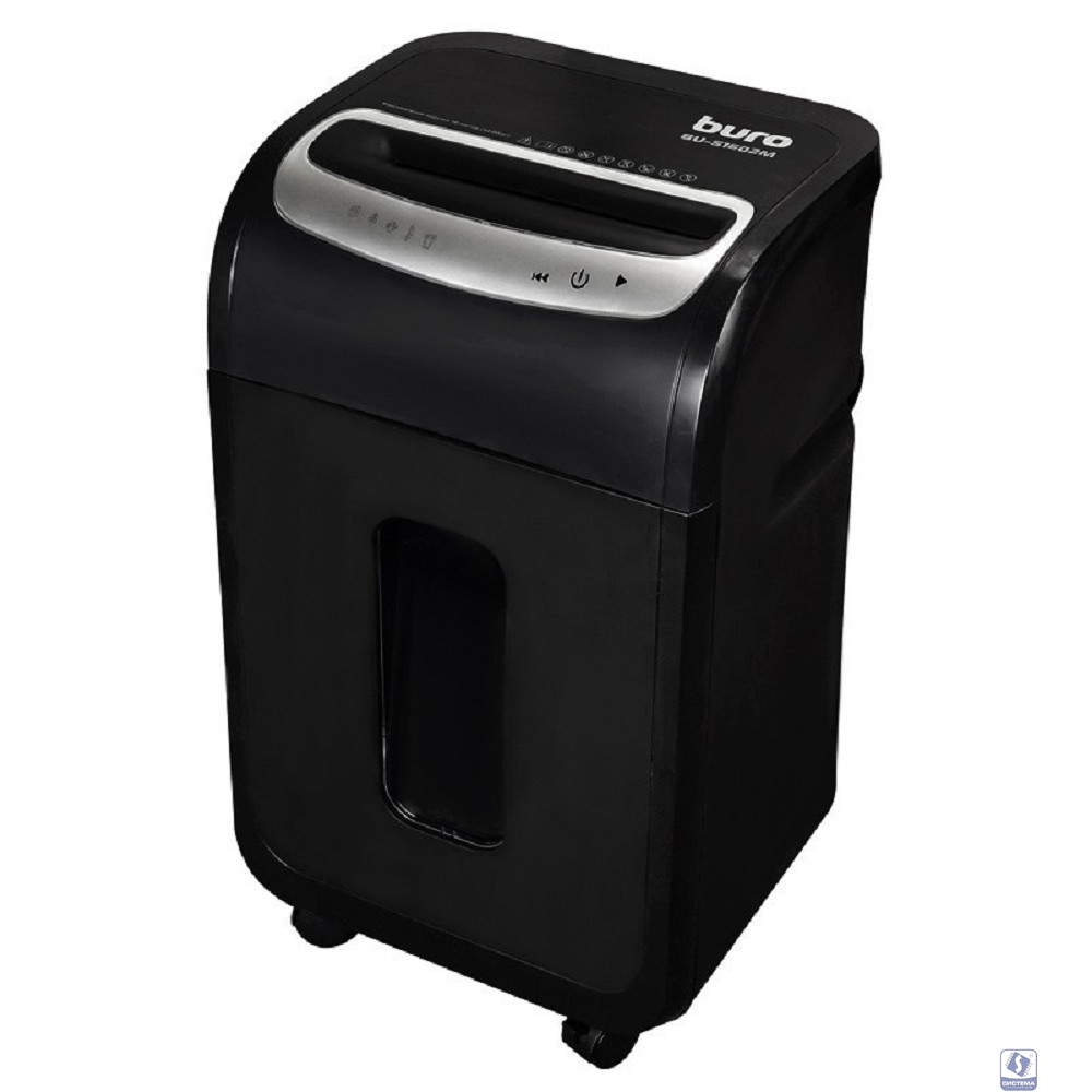 Buro Уничтожитель Office BU-S1602M (секр.P-5)/фрагменты/16лист./30лтр./пл.карты/CD) 