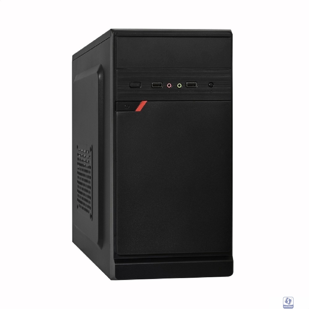 Exegate EX283056RUS Корпус Minitower ExeGate BAA-106 Black, mATX, <без БП>, 2*USB, Audio