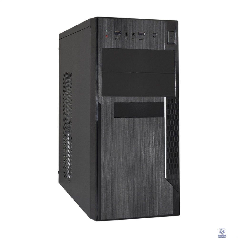 Exegate EX283242RUS Корпус Minitower ExeGate MA-373X Black, mATX <UN400, 120mm> 2*USB, Audio