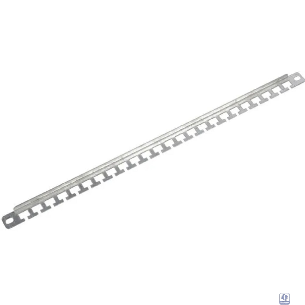 ЦМО Органайзер кабельный горизонтальный 19" для крепления стяжек, оцинкованный (ГКО-У)