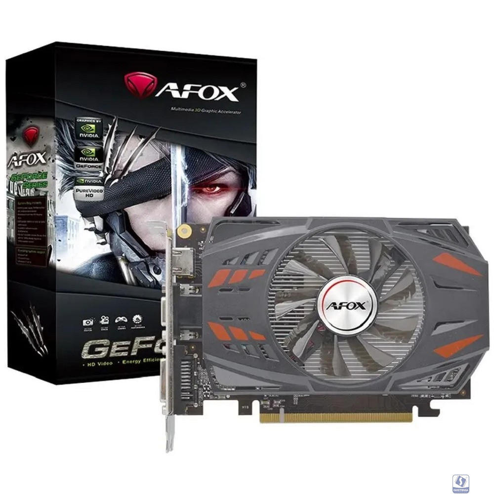 Видеокарта AFOX GT730 2GB GDDR5 128bit VGA/DVI/HDMI 1FAN RTL(AF730-2048D5H5/AF730-2048D5H5-V2) RTL 