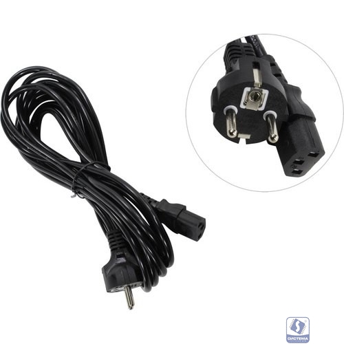 Exegate EP280655RUS Кабель питания ExeGate Power PC-5P (Евровилка Schuko->С13) VDE-250V-3*1.0mm2, медь, черный, 5м.