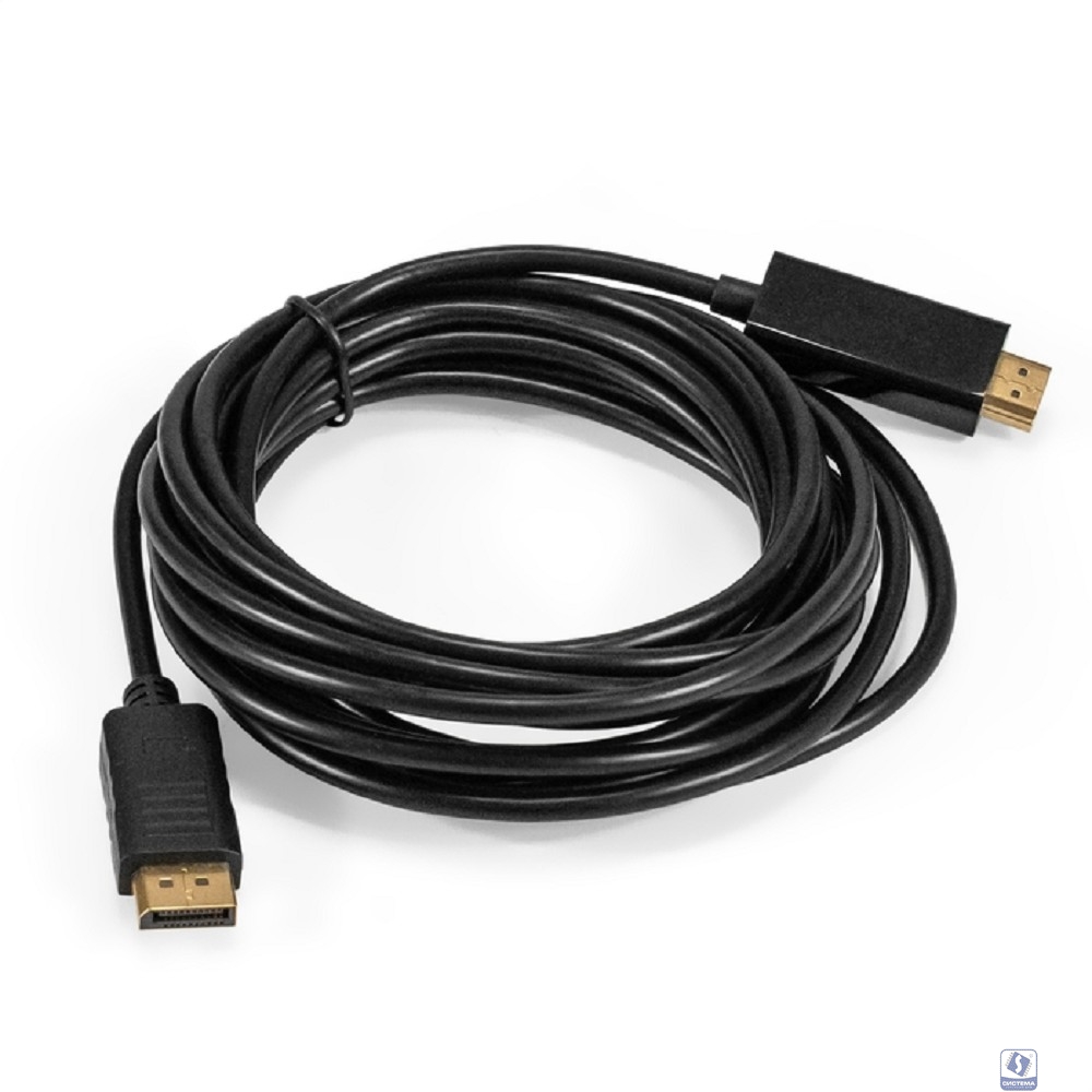 Exegate EX294711RUS Кабель DisplayPort-HDMI ExeGate EX-CC-DP-HDMI-5.0 (20M/19M, 5м, экран)