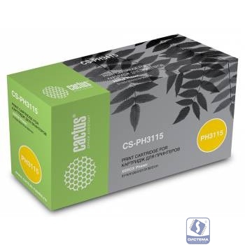 Тонер Картридж Cactus CS-PH3115 109R00725 черный для Xerox Ph3115/3120/3121/3130/3131/3132 (3000стр.