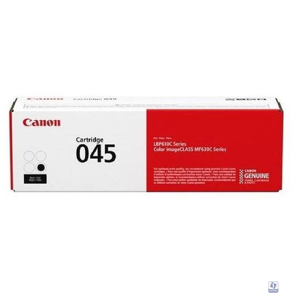 Canon Cartridge 045 Bk 1242C002 Тонер-картридж для Canon i-SENSYS MF635Cx, 633Cdw, 631Cn, MF630, 1400 стр. (GR)