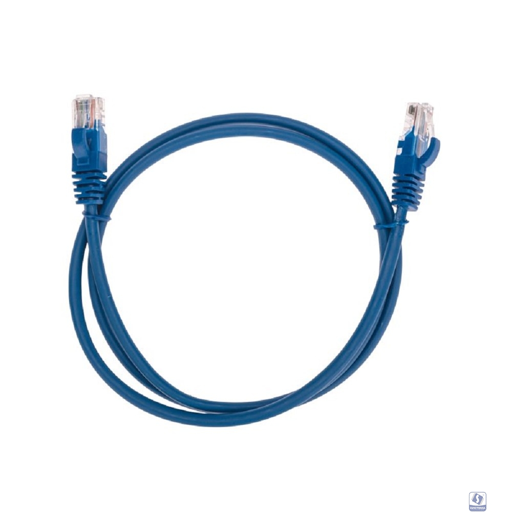 Rexant (02-0104-1) Патч-корд U/UTP, CAT 5e, RJ45-RJ45, 26AWG, LSZH, синий, 1м