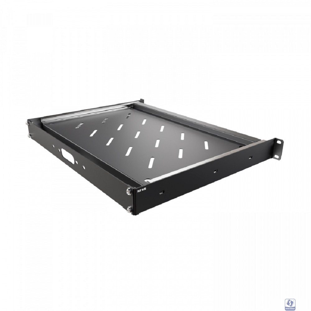 NTSS Полка клавиатурная выдвижная NTSS, крепление 19 1U, для шкафов глубиной 450мм и более, черный RAL 9005 NTSS-MSKB-U-BL