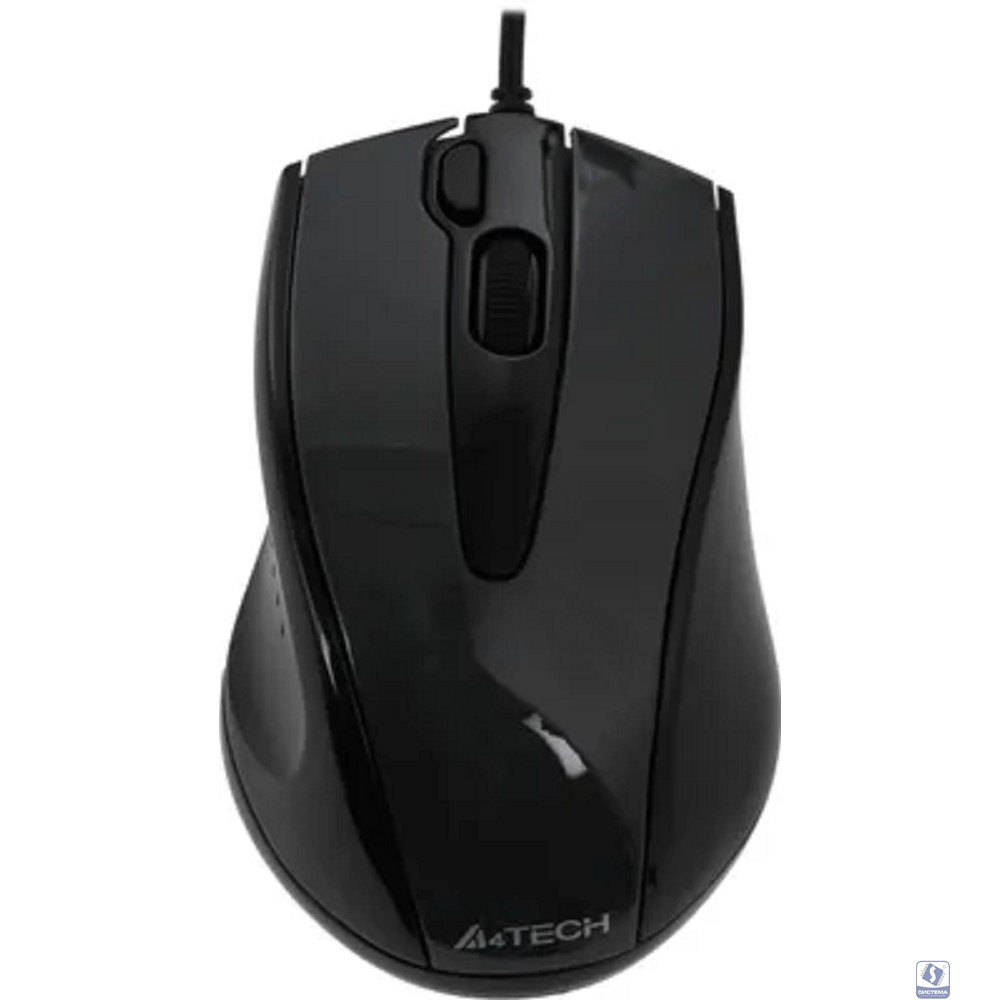 A-4Tech Мышь V-Track Padless N-500FS black optical (1000dpi) silent USB [1146039]