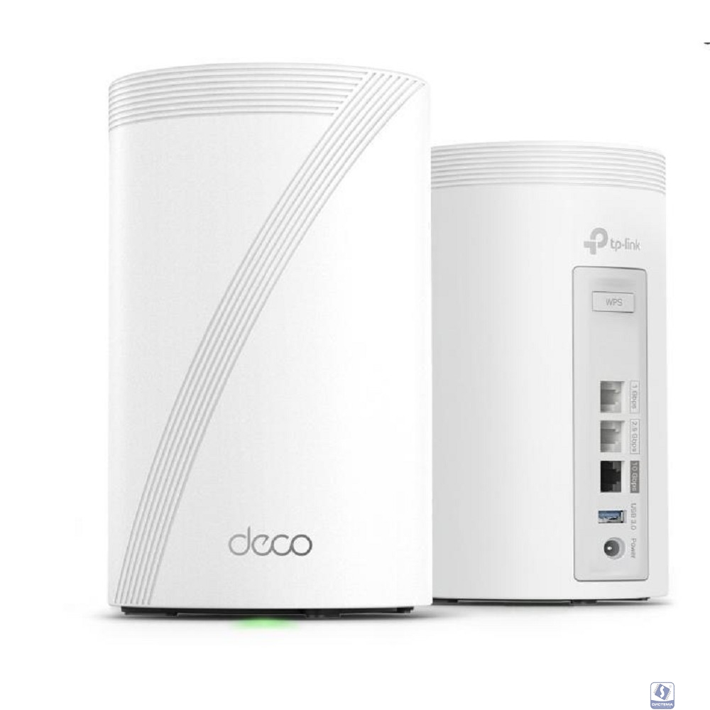 TP-Link Deco BE68(2-pack) BE14000 Трехдиапазонная домашняя Mesh-система Wi-Fi 7