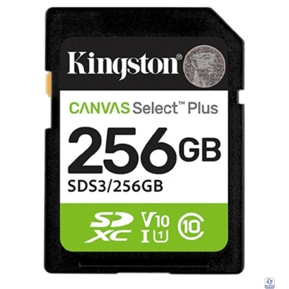 SecureDigital 256GB Kingston Canvas Select Plus Gen3 150MB/s C10 UHS-I U1 V10 
