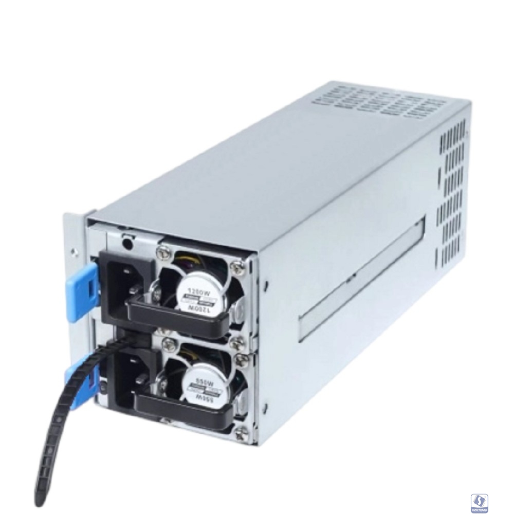 Procase MR2550P Блок питания с резервированием ATX 2U (550W+550W) КПД 94+Platinum, 225*78*84mm, CRPS, Модульные кабели, Активный PFC, +12B=45A,+5B=25A,+3,3B=25A, -12В=0,3А, 5VSB=2.5A, Входное напряжен