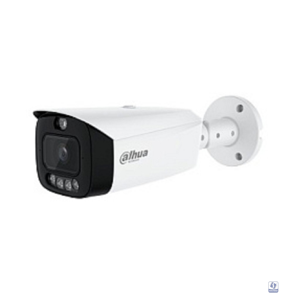 DAHUA DH-IPC-HFW3449T1P-AS-PV-0360B-PRO Уличная цилиндрическая IP-видеокамера WizColor TiOC K 4Мп, 1/1.8” CMOS, объектив 3.6мм, видеоаналитика, 2 микрофона, ИК 50м, LED 50м, IP67, металл/пластик