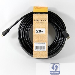 TV-COM Кабель цифровой (CG150S-20M) HDMI19M to HDMI19M, V1.4+3D, 20m [6939510810820]