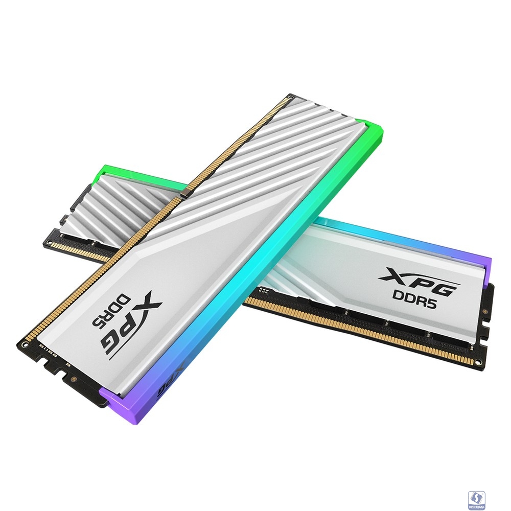 A-data DDR5 2x16GB 6000MHz AX5U6000C3416G-DTLABRWH XPG Lancer RGB RTL PC5-48000 CL34 DIMM 288-pin 1.35В kit dual rank с радиатором Ret