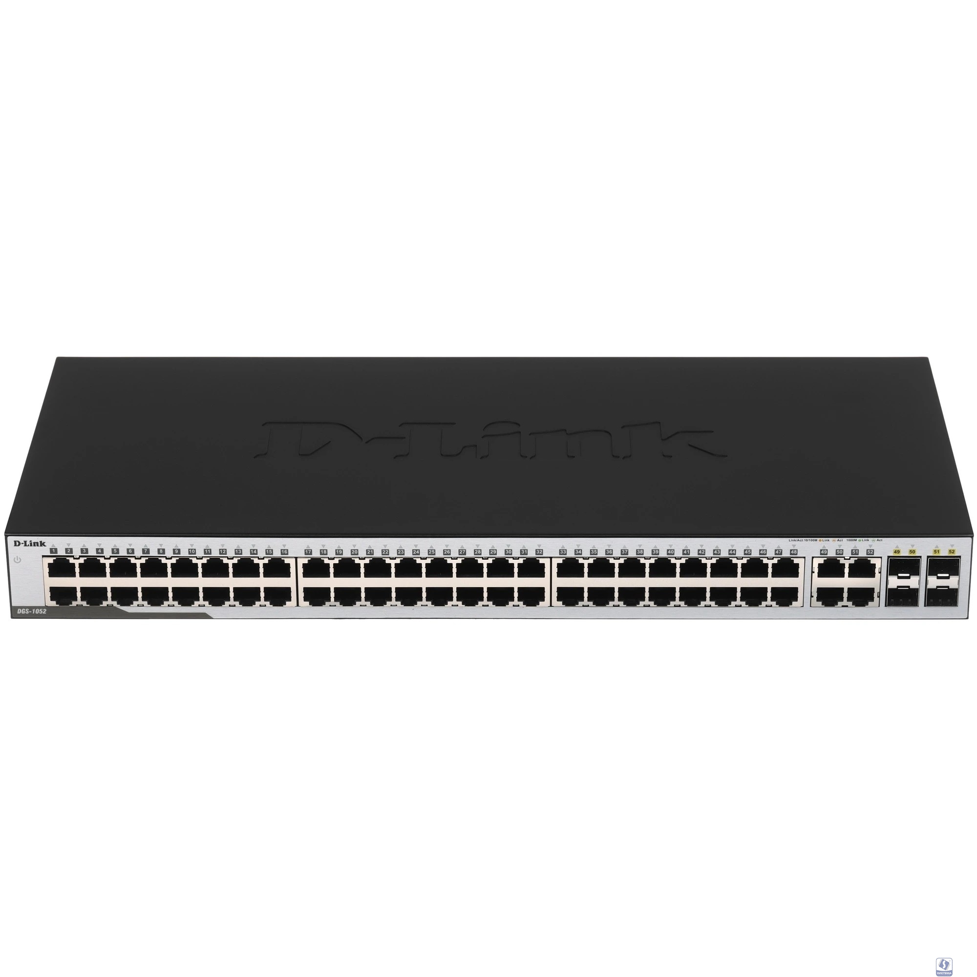 D-Link DGS-1052/A3A Неуправляемый коммутатор с 48 портами 10/100/1000Base-T и 4 комбо-портами 100/1000Base-T/SFP