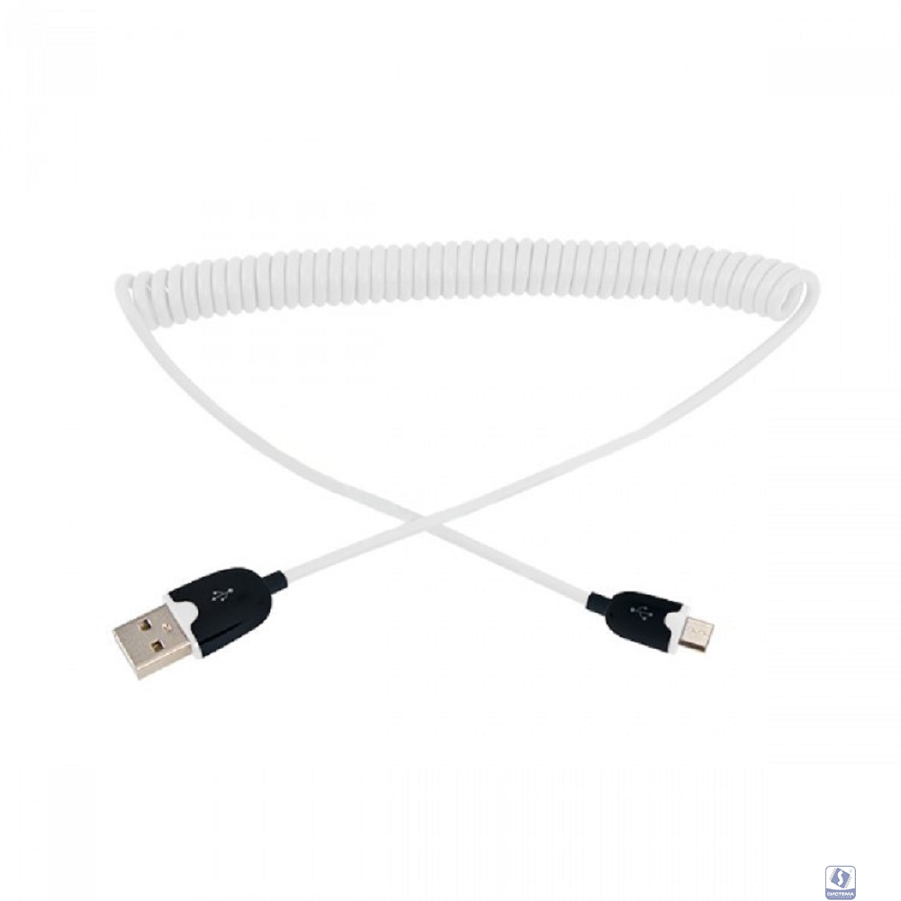 Rexant (18-4301) Кабель USB-A – micro USB, 2,4А,  1м, белый, витой