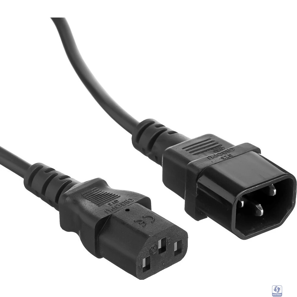 Exegate ES280987RUS Кабель монитор - компьютер (UPS->устройство) ExeGate Special EC-1,8S (IEC 320 С13->С14) 3*0.5mm2, CCA, черный, 1.8м.