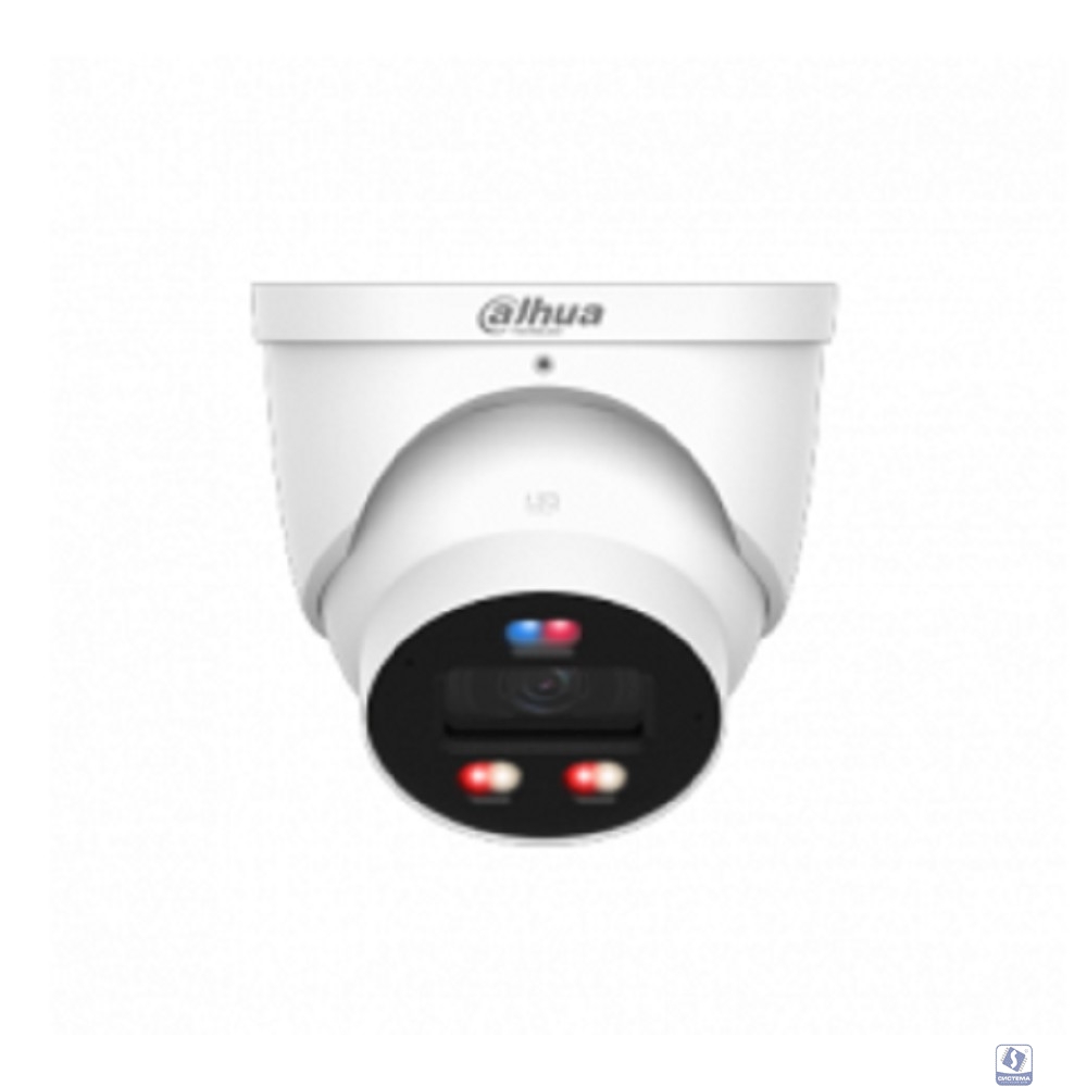 DAHUA DH-IPC-HDW3849HP-AS-PV-0360B-PRO Уличная купольная IP-видеокамера WizColor с ИИ и активным сдерживанием 8mp, 1/1.8” CMOS, объектив 3.6мм, видеоаналитика, ИК 30м, LED 30м, IP67