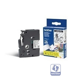Brother TZE-111 Картридж  для термопринтера P-Touch с лентой 6 мм черный на прозрачном