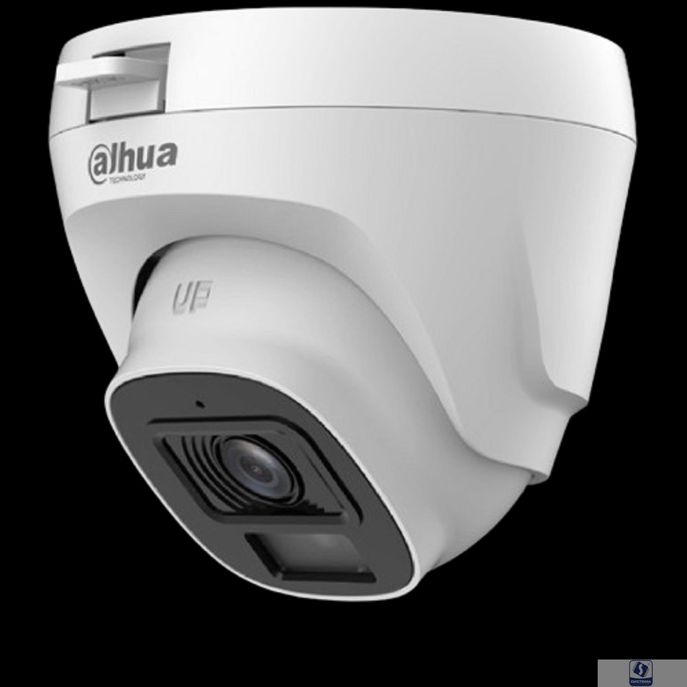 DAHUA DH-HAC-T5E20P-A-0360B Уличная турельная HDCVI-видеокамера 2Мп CMOS, объектив 3.6мм, ИК-подсветка до 20м, корпус: пластик