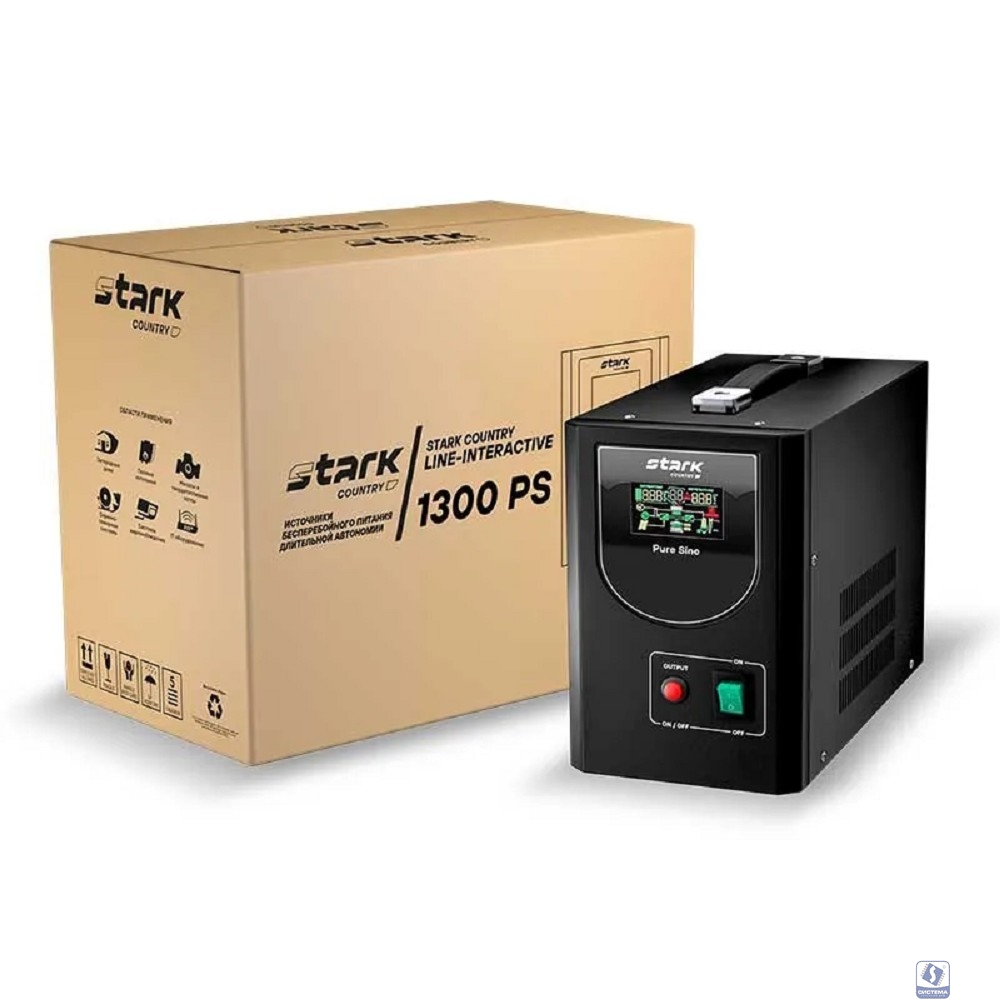 ИБП STARK SC 1300 PS 1300ВА/1100Вт (12/24А) 