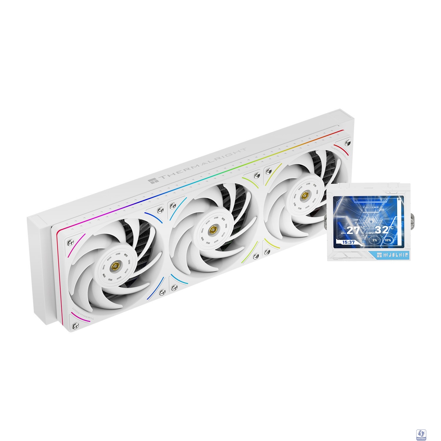 Thermalright Система водяного охлаждения Mjolnir Vision 360 UB Pro ARGB White / 3x120mm ARGB PWM Fans / TRMV360UBPROAW