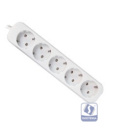 Defender Удлинитель E530 3.0 м, 5 розеток [99230], с заземлением