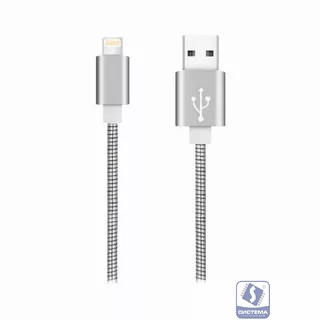 Rexant (18-4247) Кабель USB-A – Lightning для Apple, 2,4А, 1м, в металлической оплетке