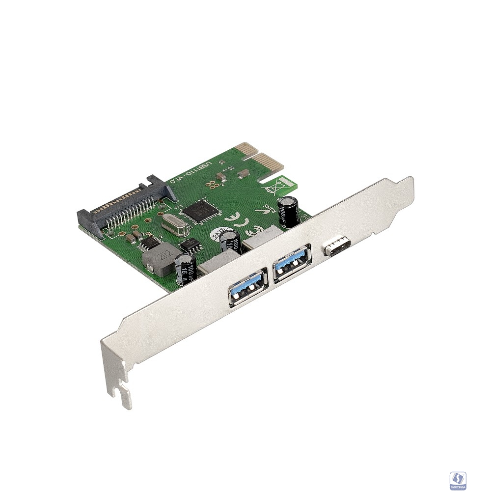 Exegate EX283719RUS Контроллер EXE-323 PCI-E 2.0, 2*USB3.0 ext + 1*Type-C, разъем доп.питания (OEM) Exegate EX283719RUS Контроллер EXE-323 PCI-E 2.0, 2*USB3.0 ext + 1*Type-C, разъем доп.питания (OEM)