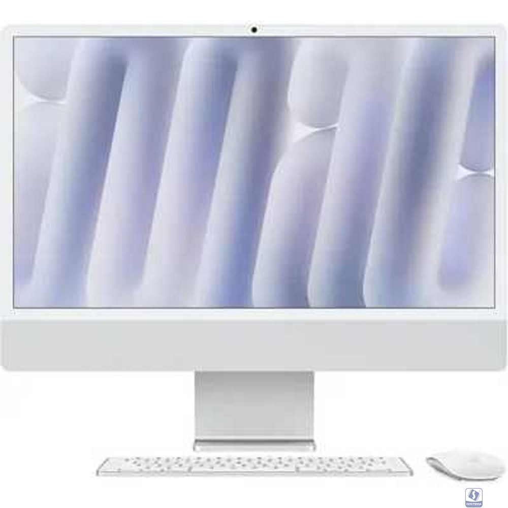 Apple iMac 24-inch 2024 [MWUC3ZP/A] (КЛАВ.РУС.ГРАВ.) Silver 24" Retina 4.5K  (A3247)