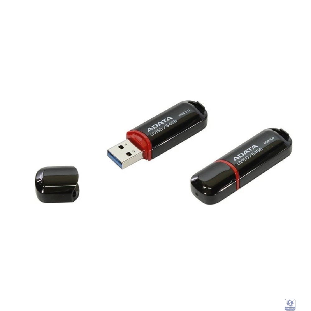 A-DATA Flash Drive 64GB UV150 AUV150-64G-RBK 