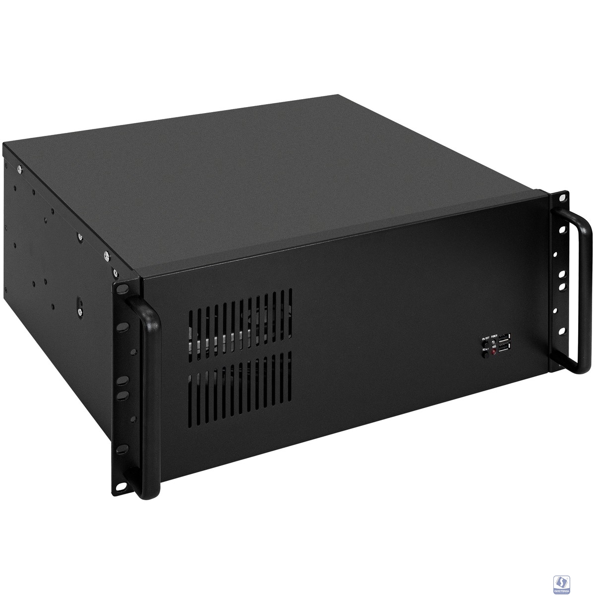Exegate EX281235RUS Серверный корпус ExeGate Pro 4U300-08 <RM 19",  высота 4U, глубина 300, без БП, USB>