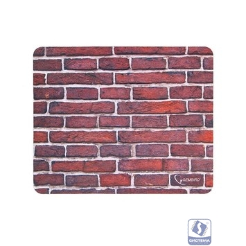 Коврик для мыши Gembird MP-BRICKS, рисунок "кирпичи", размеры 220*180*1мм, полиэстер+резина