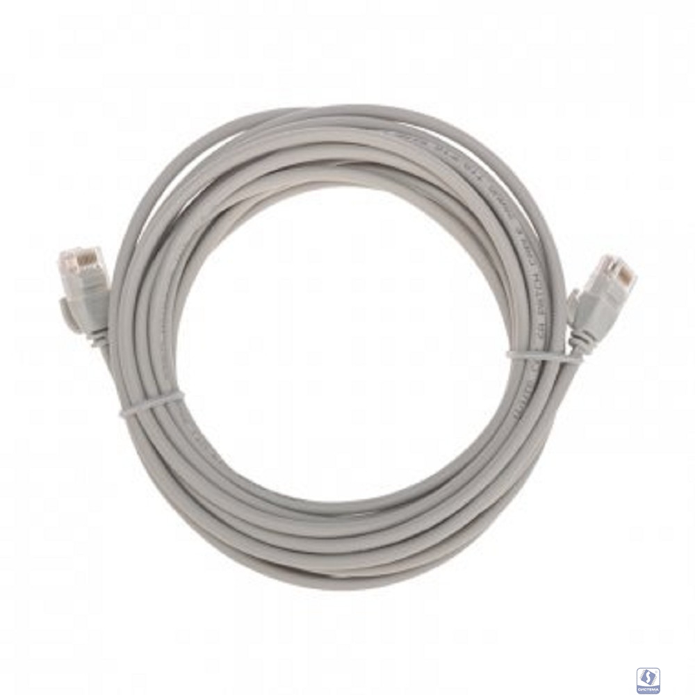 Rexant (02-0380-5) Патч-корд U/UTP, CAT 6A (10G), RJ45-RJ45, 28AWG, LSZH, серый, 5м