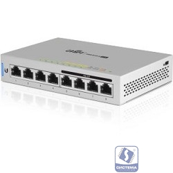 UBIQUITI US-8-60W Коммутатор PoE 8х Gigabit RJ45, 802.3af