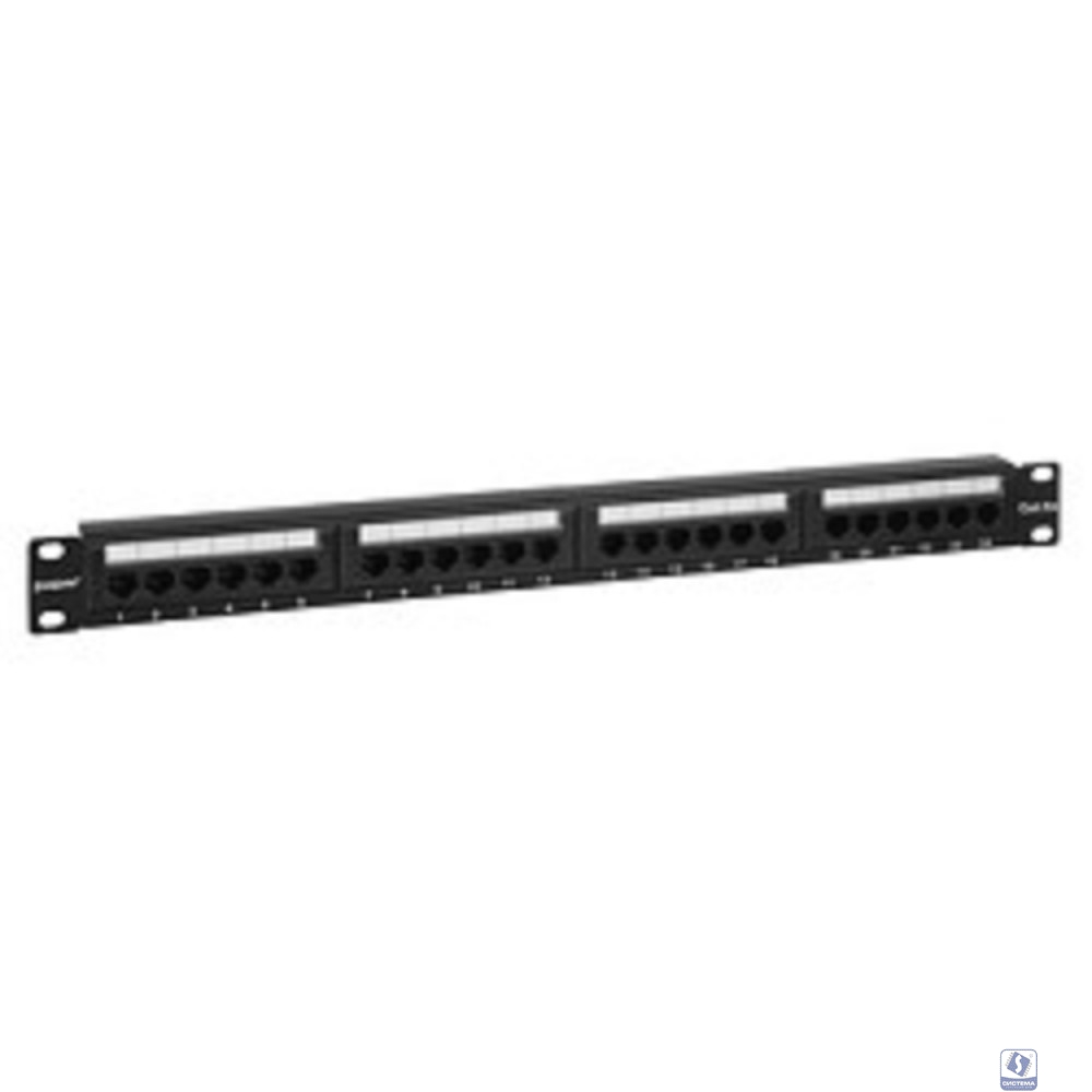 Exegate EX256752RUS Патч-панель UTP 19" 24 port кат.5e Exegate  разъём KRONE&110 (dual IDC), 1U