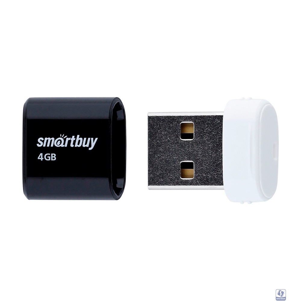 Smartbuy USB Drive 4GB LARA Black (SB4GBLara-K)