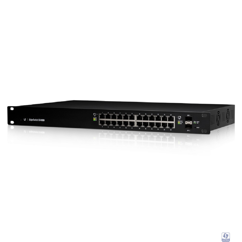 UBIQUITI ES-24-250W 24 портовый коммутатор с раздачей 24 В или 48 В на всех портах, 250Вт