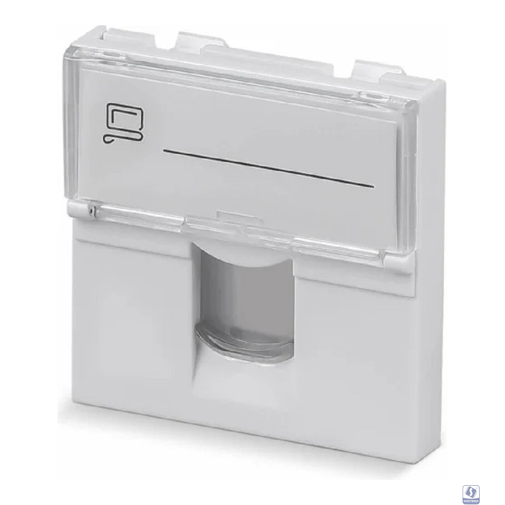 Cabeus FP-L-45-1M Вставка 45x45 (Mosaic) для 1 модуля формата Keystone Jack (арт.078604)