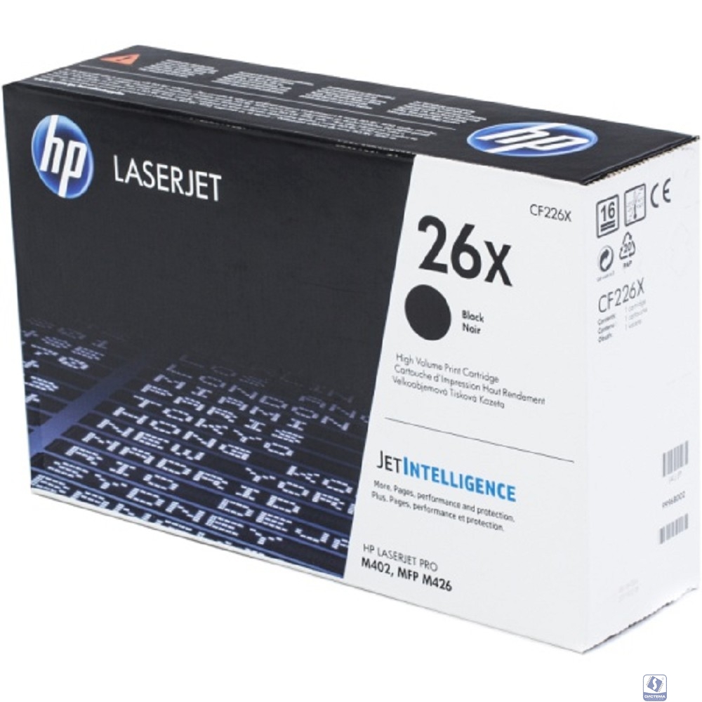 HP CF226X Картридж, Black 